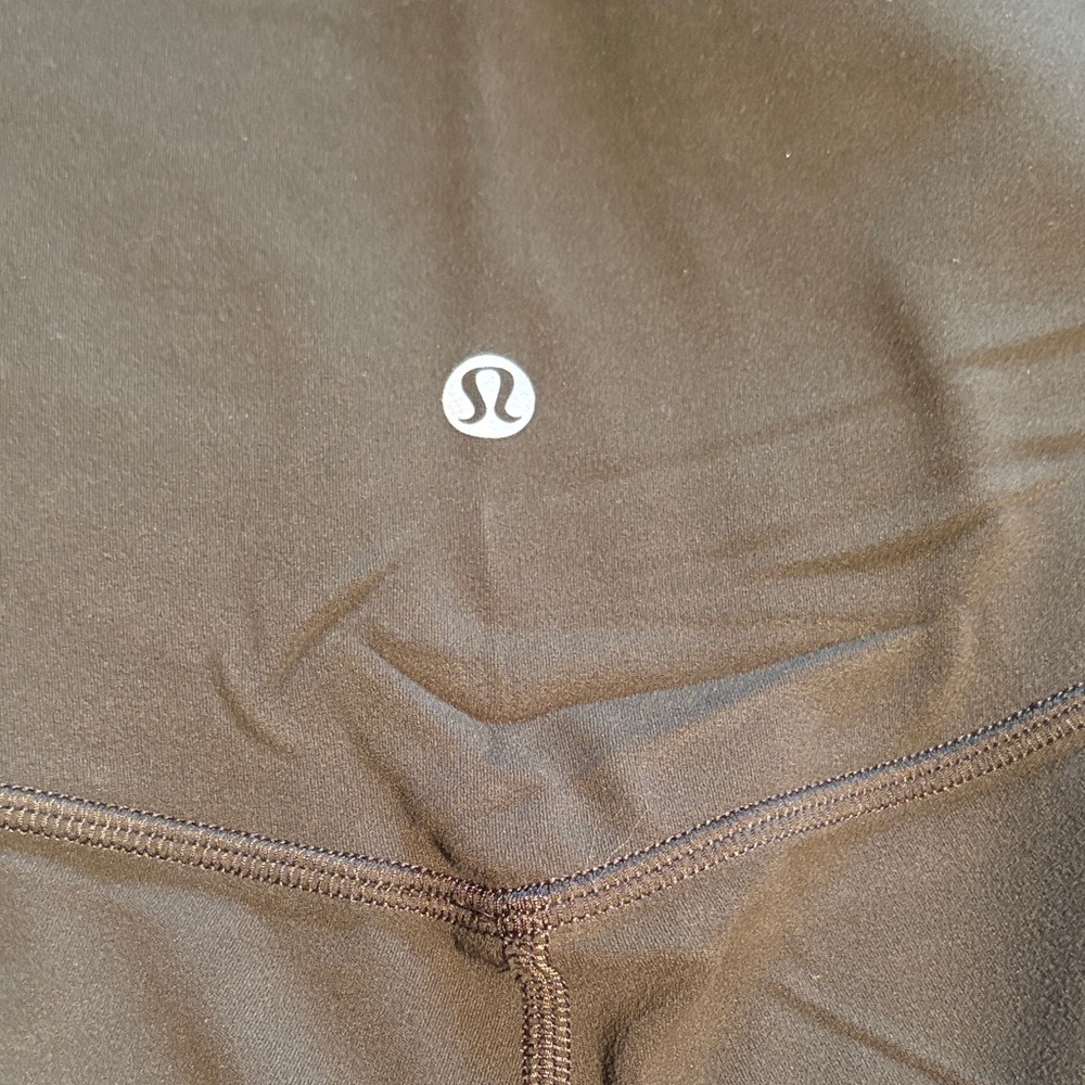 Cropped lululemon athletica Dark Olive Leggings - Picture 2 of 5